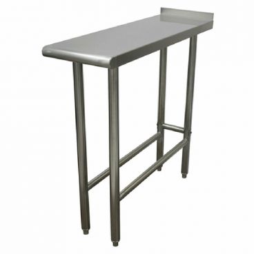 Advance Tabco TFMS-120 12" x 30" Stainless Steel Equipment Filler Table w/ Stainless Steel Legs