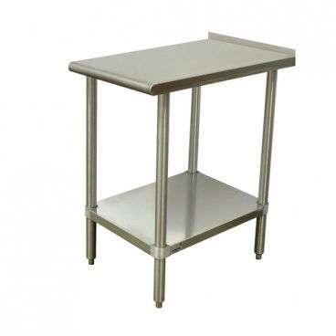 Advance Tabco TFMSU-180 Stainless Steel Equipment Filler Table with Adjustable Undershelf - 18" x 30"