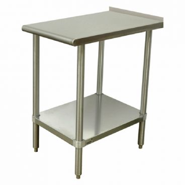 Advance Tabco TFMSU-182 Stainless Steel Equipment Filler Table with Adjustable Undershelf and Stainless Steel Legs - 18" x 24"