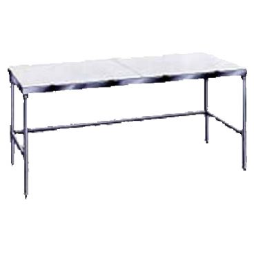 Advance Tabco TSPT-248 96" x 24" Poly Top Work Table w/ Stainless Steel Legs