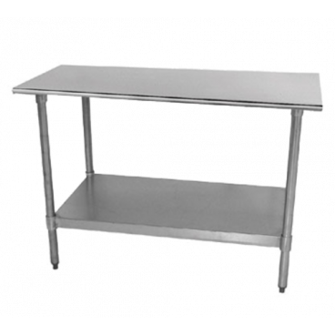 Advance Tabco TT-188-X Stainless Steel 96" x 18" Work Table w/ Galvanized Steel Undershelf