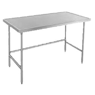 Advance Tabco TVLG-2410 Stainless Steel 120" x 24" Work Table w/ Galvanized Legs