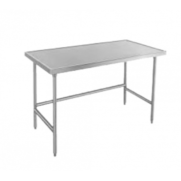 Advance Tabco TVLG-303 Stainless Steel 36" x 30" Work Table w/ Galvanized Legs
