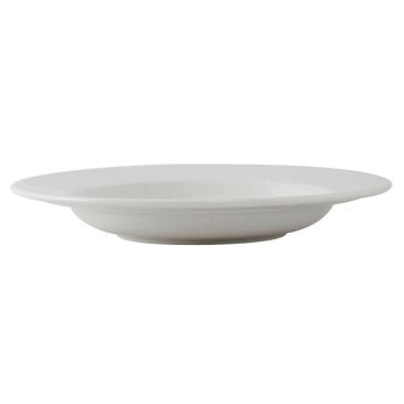 Tuxton ALD-120 Alaska And Colorado 18 1/2 oz 12" Diameter Round Rimmed Bright Porcelain White China Soup / Pasta Bowl
