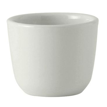 Tuxton ALF-0455 DuraTux 4 1/2 oz 3" Diameter Porcelain White Chinese / Asian Sake Tea Cup