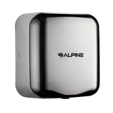 Alpine Industries 400-10-CHR Hemlock Electric Hand Dryer with Automatic Sensor, Stainless Steel Chrome Finish, 1800 Watts