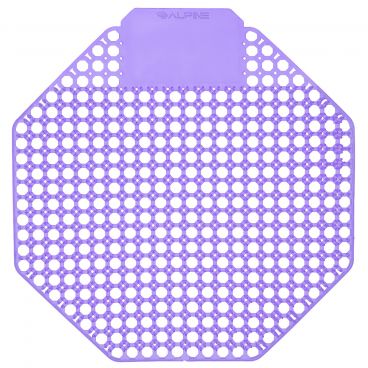Alpine Industries 4111-KG Purple Colored Kiwi Grapefruit Scented Dual-Sided Flexible Plastic Urinal Screen