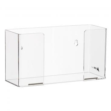 Alpine Industries 902-01 Clear Acrylic Wall-Mount Glove Dispenser With 1 Box Capacity