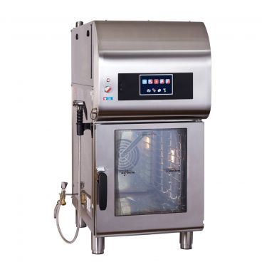 Alto-Shaam CTX4-10EVH 24 1/8" Combitherm CT Express Electric Boiler-Free Combi Oven With Ventless Hood And Express Controls With 5 Full Size Pan Capacity, 208-240V/3P