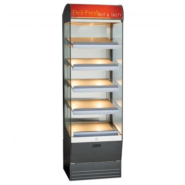 Alto-Shaam HSM-24/5S 24" Reach-In Self Service Heated Shelf Merchandiser With 5 Shelves And 80 lb Product Capacity, 230V