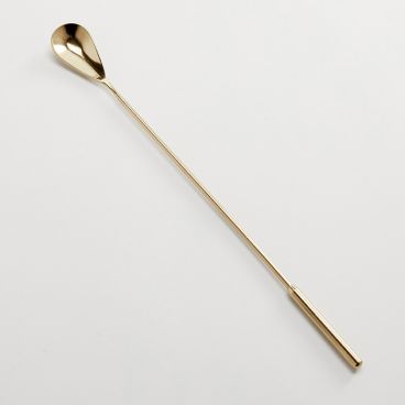 American Metalcraft BSG12 Bar Spoon, Gold, Weighted Handle, 12″ L X 1″ W