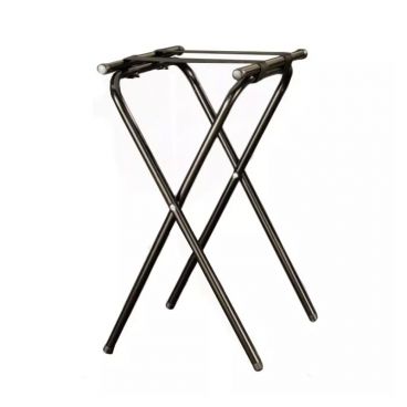 American Metalcraft CTS31 31" Deluxe Black Chrome Folding Tray Stand