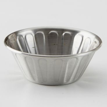 American Metalcraft RB15 Silver 1 1/2 oz 2 3/8 Inch Diameter Round Fluted Stainless Steel Sauce Cup