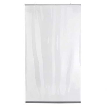 American Metalcraft RPC4872 Slim Restaurant Partition, Clear, PVC, 48"W X 72"H