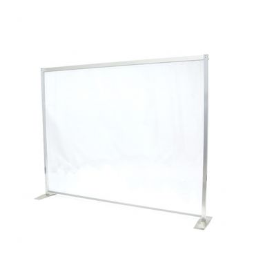 American Metalcraft RPC48 Portable Tabletop Partition, Clear, PVC, 72"W X 48"H