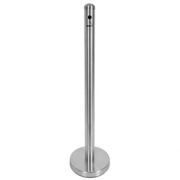 American Metalcraft SPRV1 Brushed Stainless Steel Free Standing Securit Smoker Pole, 15"D X 40"H