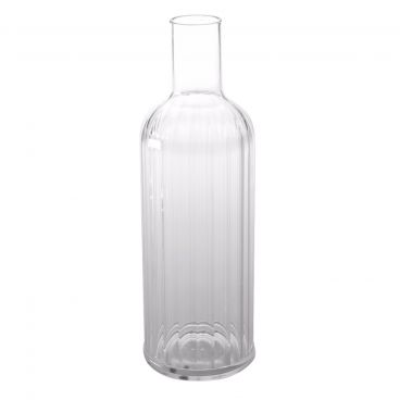 American Metalcraft WB33 Clear Acrylic 34 oz. Fluted Water Bottle w/ Cap