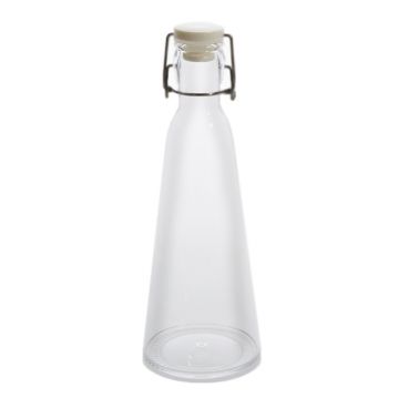 American Metalcraft WBC34 Clear Acrylic 34 oz. Water Bottle w/ Gasket and Hinged Lid