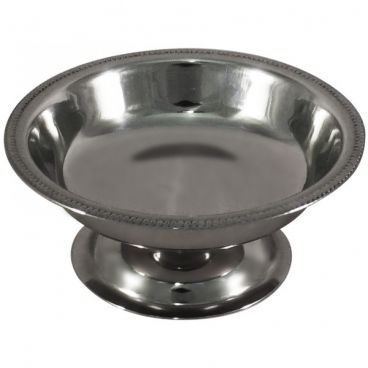 American Metalcraft 9000 Silver 9 oz 5 3/8 Inch Diameter Round Stainless Steel Footed Sherbet Dish With Gadroon Base