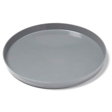 American Metalcraft BL12G Gray Del Mar Collection 12 3/8 Inch Diameter Round ABS Plastic Stackable Serving Tray / Lid For B12G Serving Bowl