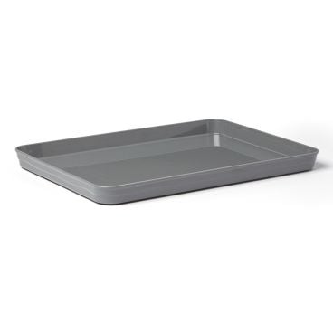 American Metalcraft BL14G Gray Del Mar Collection 14 1/4 Inch x 10 1/2 Inch Rectangular ABS Plastic Stackable Serving Tray / Lid For B14G Serving Bowl