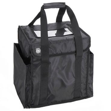 American Metalcraft BLDB1212 Black 12 1/2" x 12 1/2" x 12" Polyester Deluxe Delivery Bag