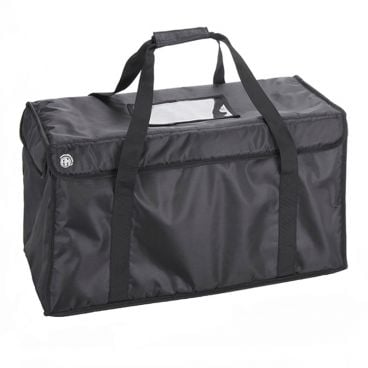 American Metalcraft BLDB2412 Black 24 3/4" x 12 1/2" x 12" Polyester Deluxe Delivery Bag