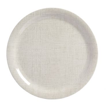 American Metalcraft DPN10LN Jane Casual 10 1/2" Linen Narrow Rim Round Melamine Dinner Plate