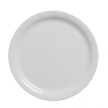 American Metalcraft DPN6WH Jane Collection 6" White Narrow Rim Round Melamine Bread and Butter Plate