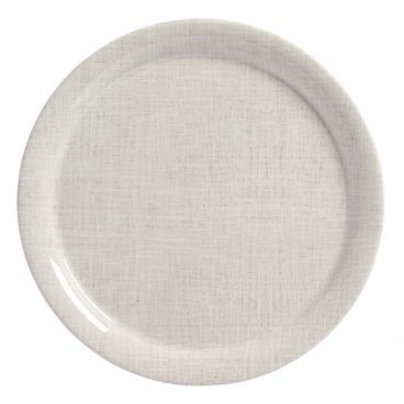 American Metalcraft DPN9LN Jane Casual 9" Linen Narrow Rim Round Melamine Dinner Plate