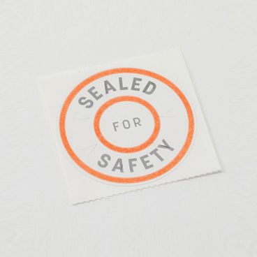 American Metalcraft DTSL1 1" Circular Safety Seal Labels