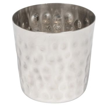 American Metalcraft FFHM37 Hammered Stainless Steel 3-3/8" French Fry Cup