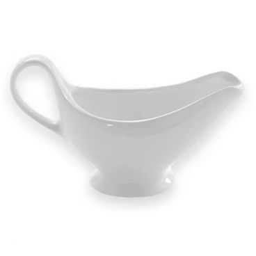 American Metalcraft GB8 Medium China Gravy Sauce Boat with Tapered Spout