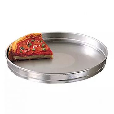 American Metalcraft HA5008 8" x 2" Heavy Weight Aluminum Straight Sided Stackable Cake / Deep Dish Pizza Pan