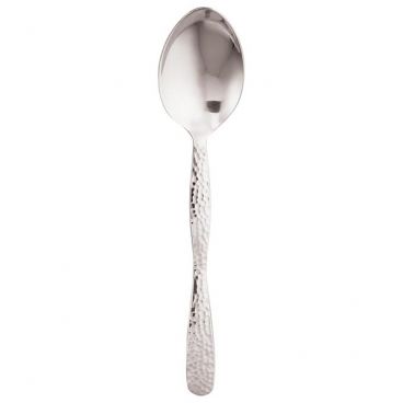 American Metalcraft HM10SPO Hammered Stainless Steel 10" Solid Buffet Ware Serving Spoon