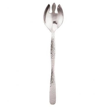 American Metalcraft HM12NOT Hammered Stainless Steel 12" Notched Style Buffet Ware Serving Spoon