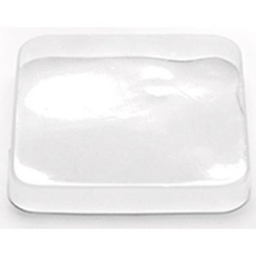 American Metalcraft LGJ6 Clear 2 5/8 Inch Square Extra-Small PET Plastic Lid For GJ6 Glass Jars