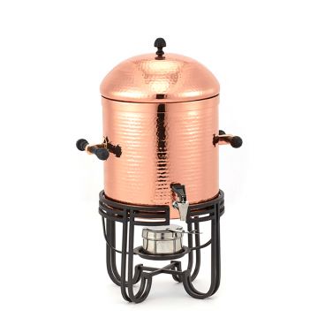 American Metalcraft MESABUCH13 3.25 Gallon (52 Cup) Round Copper Hammered Stainless Steel Coffee Chafer Urn