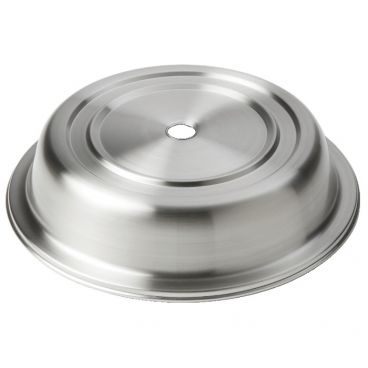 American Metalcraft PC0988S 9 5/8 Inch To 9 7/8 Inch Diameter Round Standard Or English Foot Satin Finish Stainless Steel Plate Cover