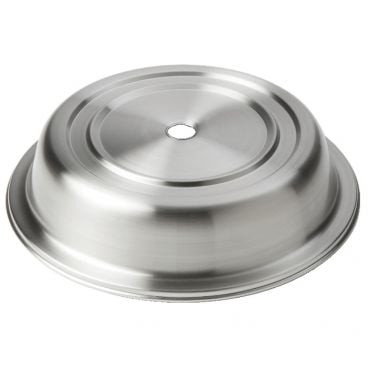 American Metalcraft PC1062E 10 3/8 Inch To 10 5/8 Inch Diameter Round English Foot Satin Finish Stainless Steel Plate Cover
