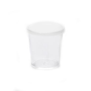 American Metalcraft PMC2 Mini Plastic Cup with Lid, 2 Oz