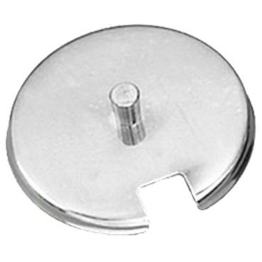 American Metalcraft RD412 Silver 3 1/8 Inch Diameter Round Slotted Stainless Steel Condiment / Relish Jar Cover With Heavy Riveted Knob Handle