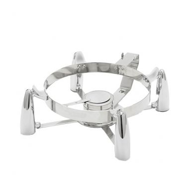 American Metalcraft REVLRD20BASE Evolution Round Stainless Steel Chafer Stand with Fuel Holder