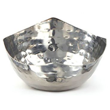 American Metalcraft SBH325 Silver 3 oz 3 1/8 Inch Diameter Round Squound Solid Hammered Finish Stainless Steel Snack Bowl / Sauce Cup