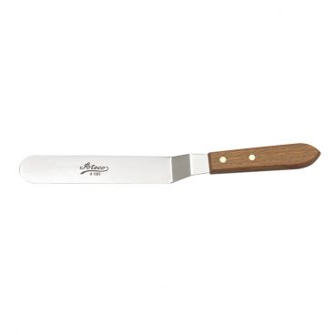 Ateco 1387 7-5/8" Blade Offset Baking / Icing Spatula with Wood Handle