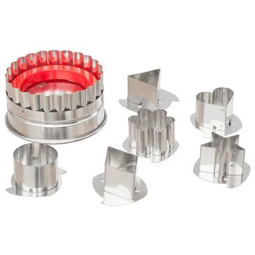 Ateco 4841 7-Piece Stainless Steel Large Linzer Cutter Set (August Thomsen)