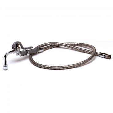 T&S Brass B-0102-C Pot and Glass Filler with 5' Stainless Steel Hose