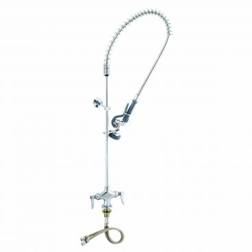 T&S Brass B-0113 Single-Center Deck-Mounted Pre-Rinse Unit with 44" Flexible Hose - 1.15 GPM