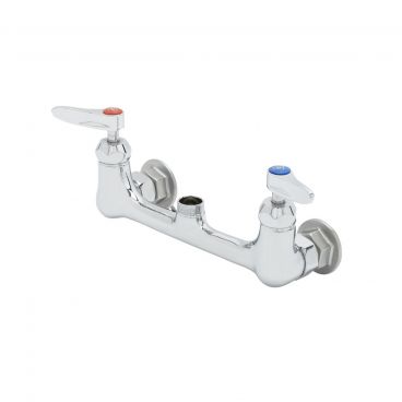 T&S Brass B-0230-CR-LN 8" Wall Mounted Mixing Faucet Base with 8" Centers & Ceramic Cartridges