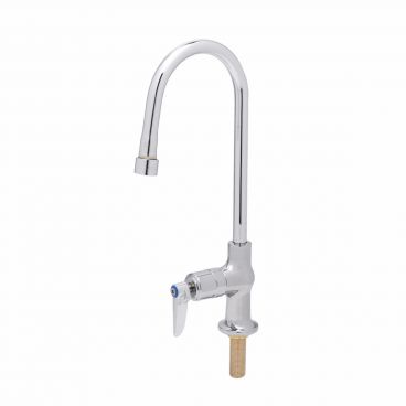T&S Brass B-0305-03 Vandal Resistant Deck Mount Single Pantry Faucet with Rigid Gooseneck Nozzle